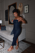 Load image into Gallery viewer, Denim Wrap Dress
